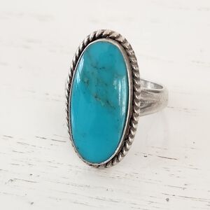 Bell Trading Company Vintage Sterling Silver Turquoise Ring